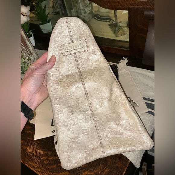 NWT Bed Stu Leather Andie Sling Backpack Nectar Lux Retail $255 - Picture 5 of 11